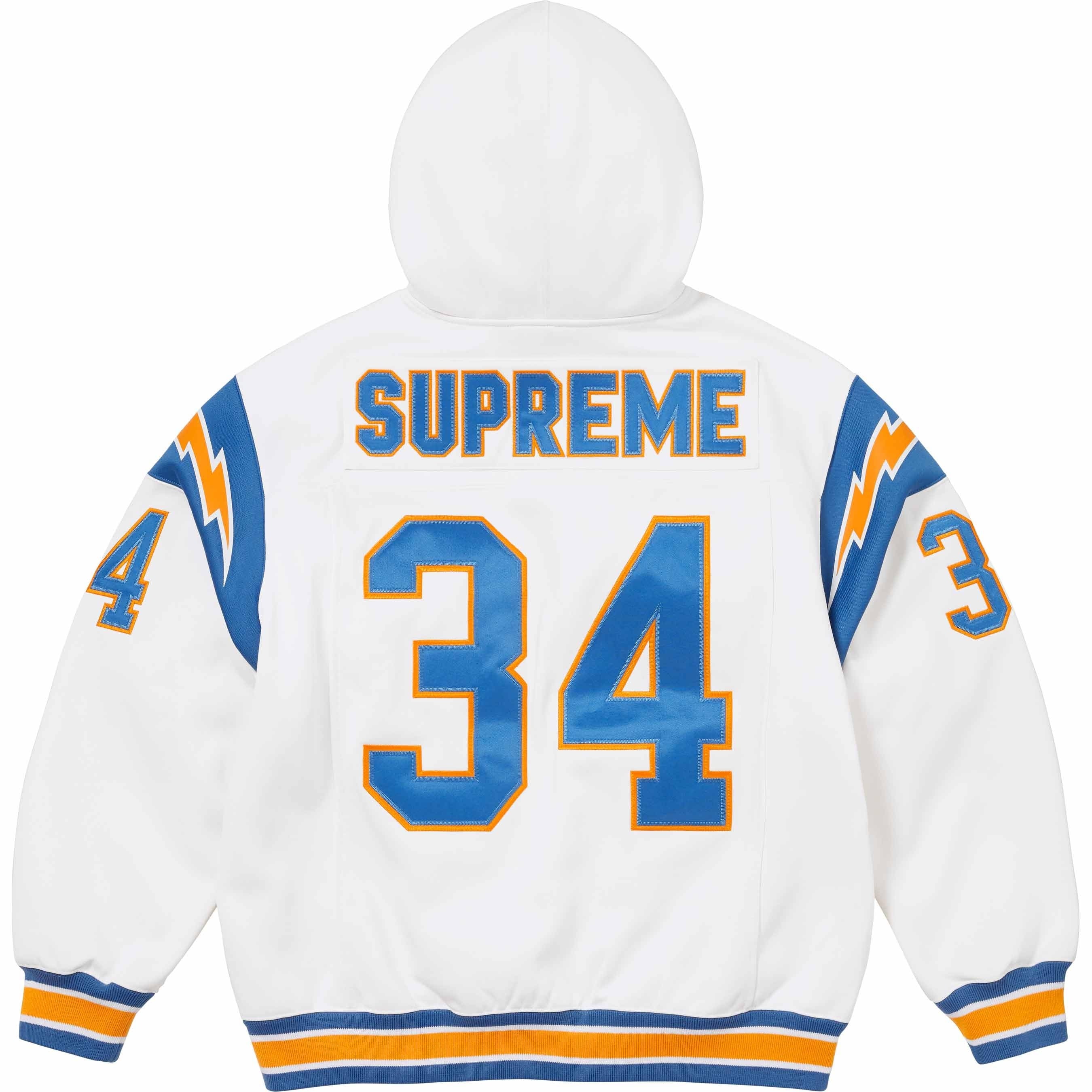 Football Zip Up Hooded Sweatshirt view 3